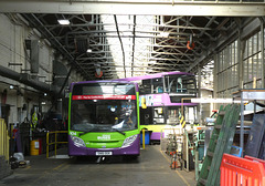 Ipswich Buses 104 (SN16 OGK) in the Constantine Road garage - 8 Jul 2022 (P1120183)
