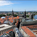 Blick von der Laterne der Frauenkirche in Dresden nach Westen