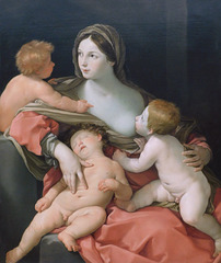 Detail of Charity by Guido Reni in the Metropolitan Museum of Art, January 2022