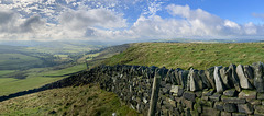 The wall above Cown Edge Farm