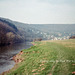 Looking along the River Wye to Llandogo (Scan from July 1991)