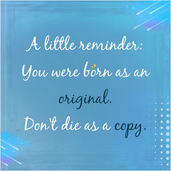 a little reminder ...