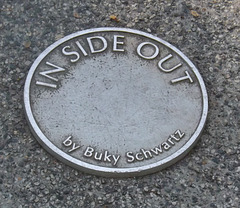 Detail of Inside Out by Buky Schwartz on Rutgers' College Avenue Campus, May 2015