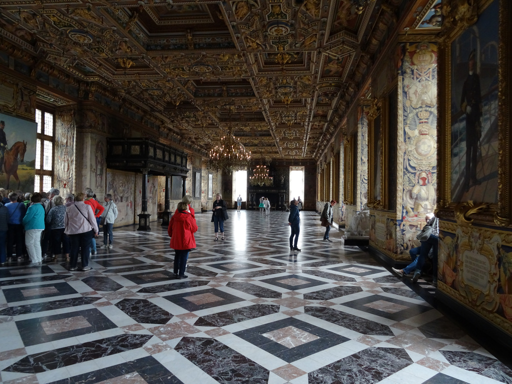 The Knights Hall.  This room was totally destroyed in an 1859 fire and rebuilt in the following decade. The fire destroyed most of the castle interiors.