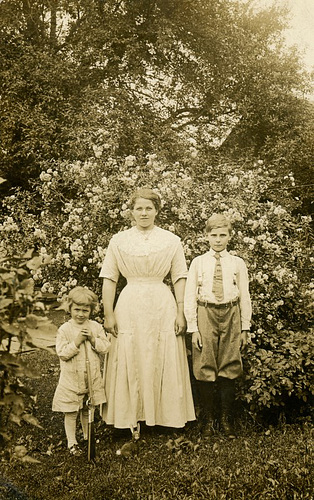 Three Kids in the Yard