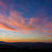 Farbenspiel während dem Sonnenuntergang vom 14. Februar 2019 oberhalb Eschenmosen/Bülach (© Buelipix)