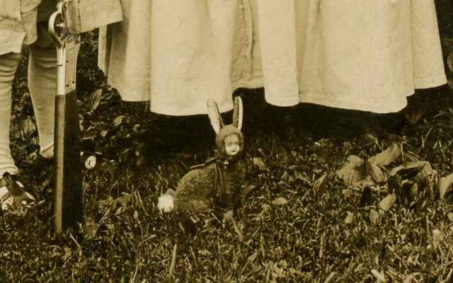 Three Kids in the Yard (Detail)