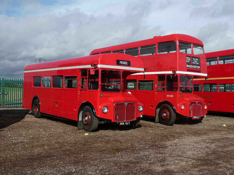 Preserved former London Transport Routemasters at Showbus - 29 Sep 2019 (P1040636)