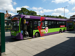 Ipswich Buses 107 (YX66 WCL) in Ipswich - 8 Jul 2022 (P1120399)