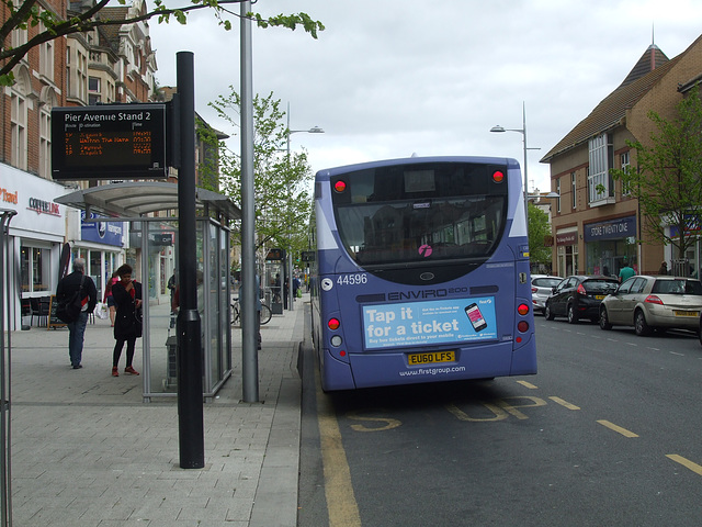 DSCF3383 First Essex EU60 LFS (J52083) in Clacton-on-Sea - 14 May 2016 DSCF3383 First Essex EU60 LFS (J52083) in Clacton-on-Sea - 14 May 2016