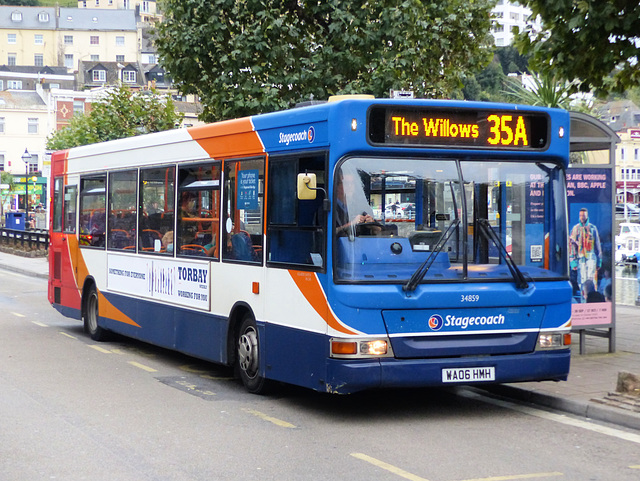 Stagecoach 34859 in Torquay - 19 September 2020