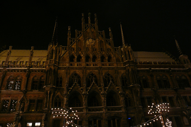 Munich Town Hall At Night