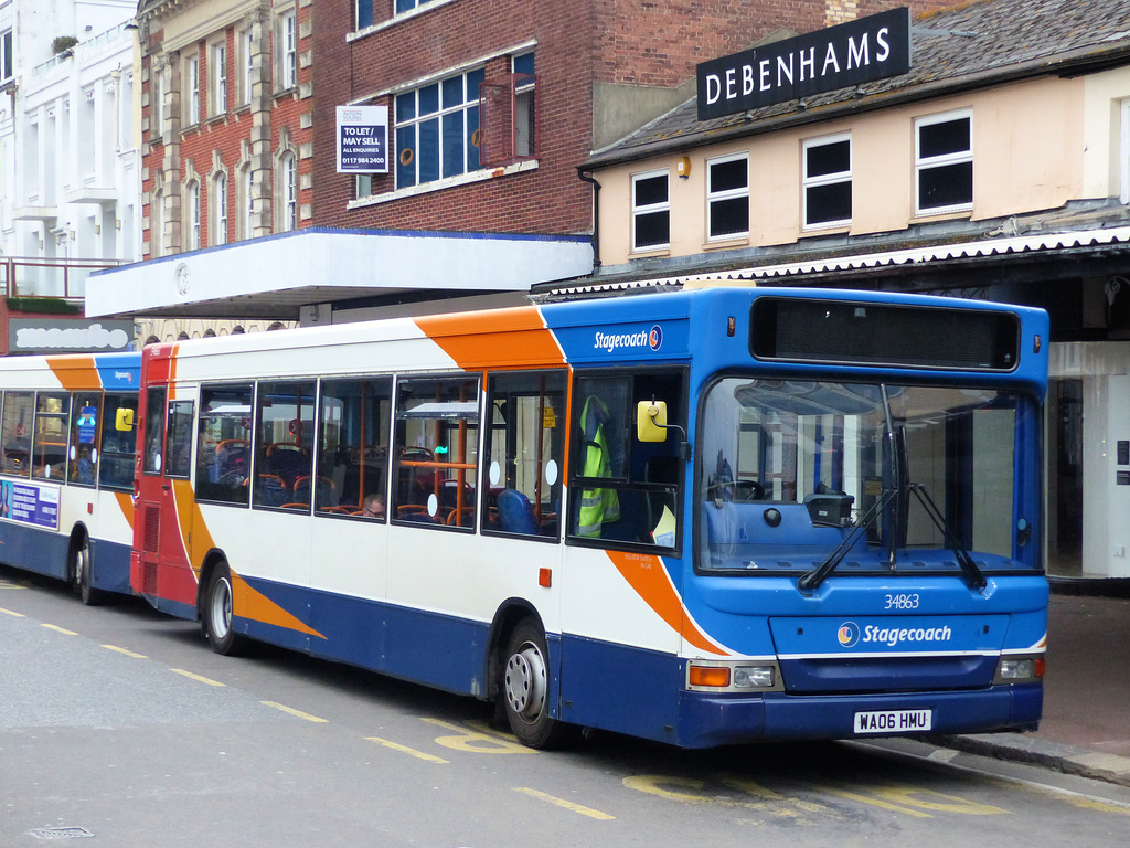 Stagecoach 34863 in Torquay - 19 September 2020