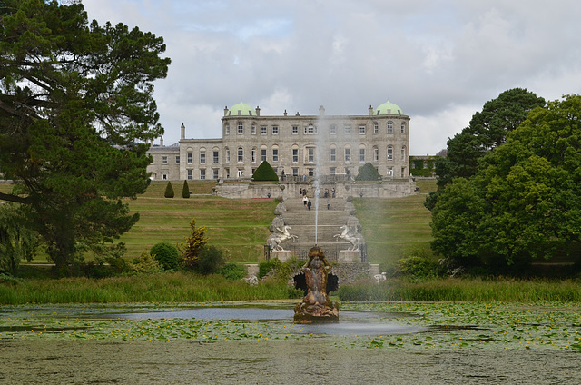 Powerscourt Gardens, The Fountain at the Large Pond