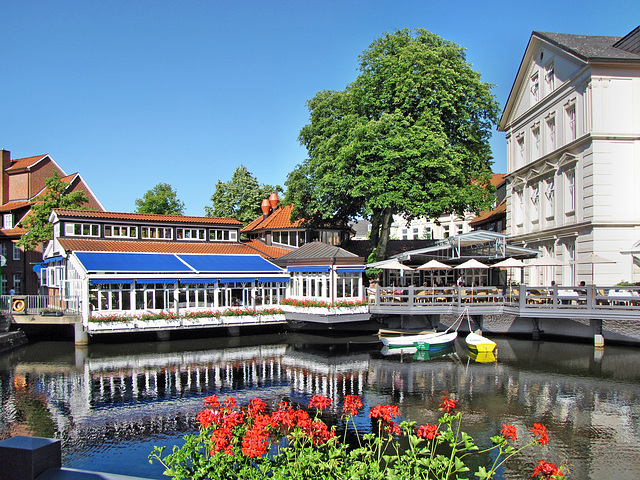 Romantisches Ambiente in Lüneburgs Wasserviertel