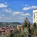 Blick auf den Mehlsack und die Dächer von Ravensburg