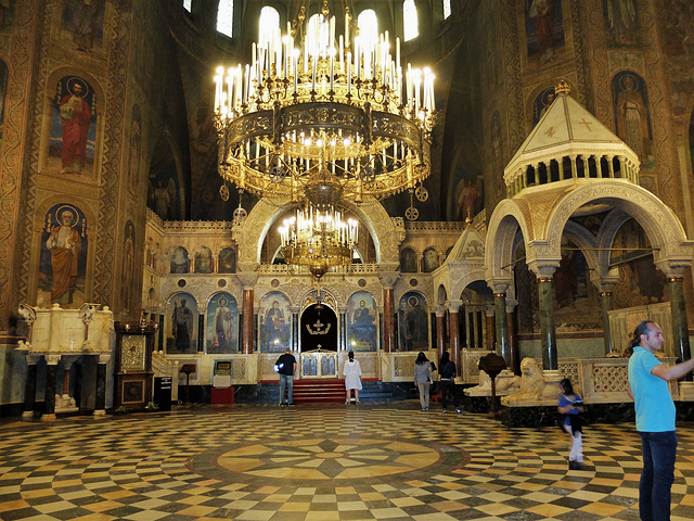 Das Innere der Alexander Newski Kathedrale Sofia