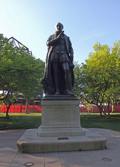 Statue of "William the Silent" on the Voorhees Mall, May 2015