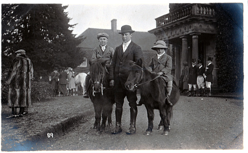 ipernity: Hunt Meet at Etwall Hall, Derbyshire 23rd December 1920 photo ...