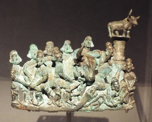 Ornamental Plaque with a Bullfight in the Metropolitan Museum of Art, July 2017