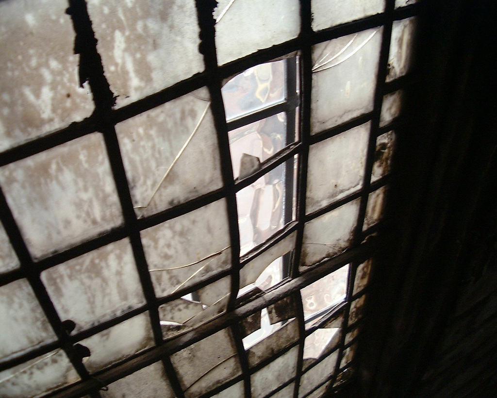DSCF3299 Part of an old lead beaded window