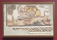 Lion Attacking an Onager Mosaic in the Getty Villa, June 2016