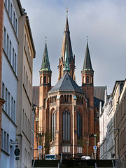 Ansicht  auf die Apsis der Paulskirche - Schwerin