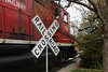 Small sign, large locomotive
