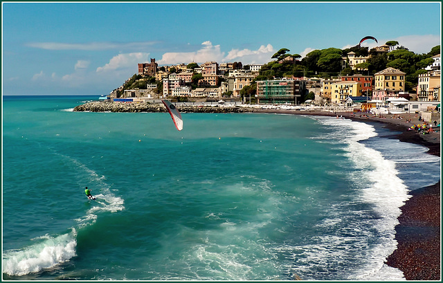 Kite surf nel golfo di Sturla