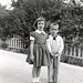 Mary and John, First day of school, 1953