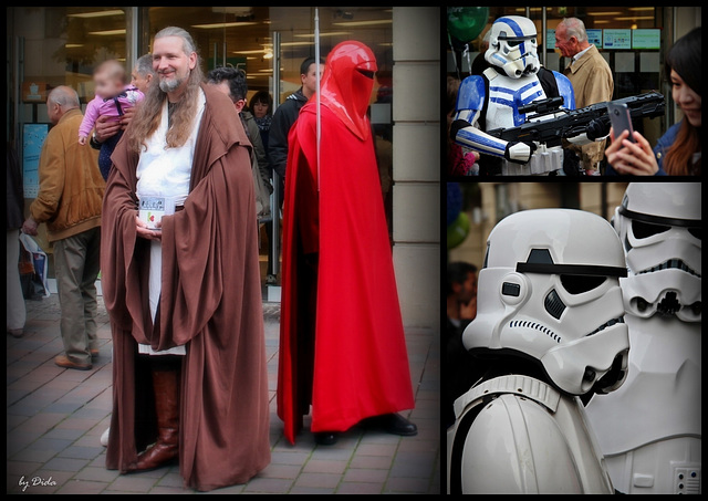 Real strangers on the street: The men from a galaxy far, far away...