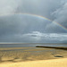 Regenbogen über der Nordseeküste
