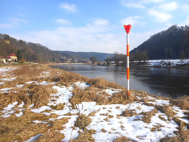 Elbtal im Spätwinter - Elbvalo en malfrua vintro