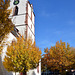 Herbststimmung bei der Alten Stadtkirche in Schopfheim