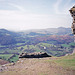 Looking westward from Castell Dinas Bran. (Scan from February 1990)