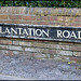 Plantation Road sign