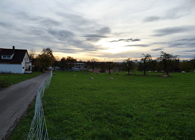 Am unteren Ende des Dorfes