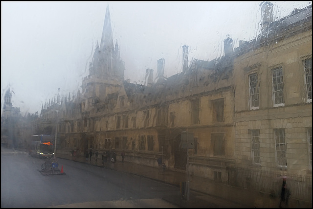 Oxford in the rain