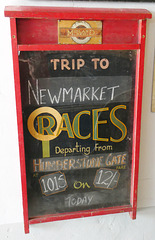 Sign on display at Lodge's Coaches museum - 24 Mar 2019 (P1000647)