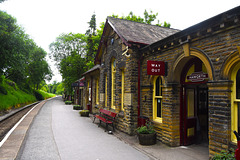 Haworth station and a bench