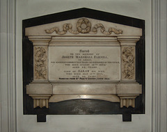 Memorial To Joseph Marshall Farnhill and His Wife Sarah, Holy Trinity Church, Boar Lane, Leeds