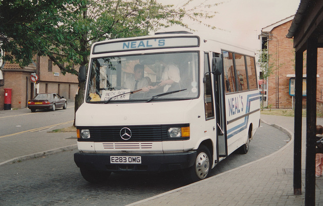 Neal’s Travel E283 OMG in Mildenhall – 26 Jun 1993 (198-24A)