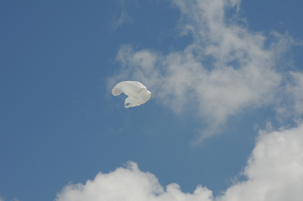 Just an ordinary italian sky with plastic bag flying