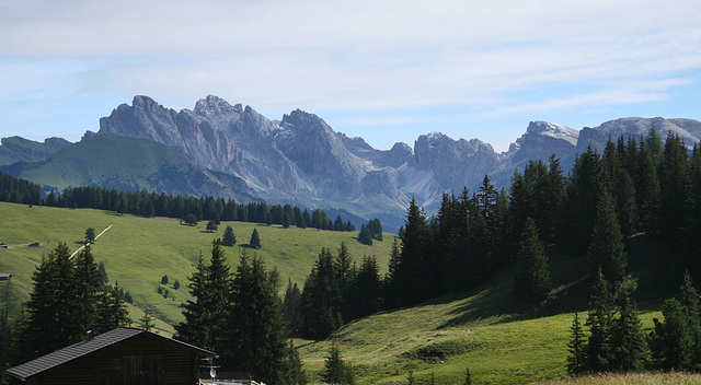 Geisler Odles mountains from Floralpina