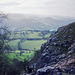 The path up Creigiau Eglwyseg. (Scan from February 1990)