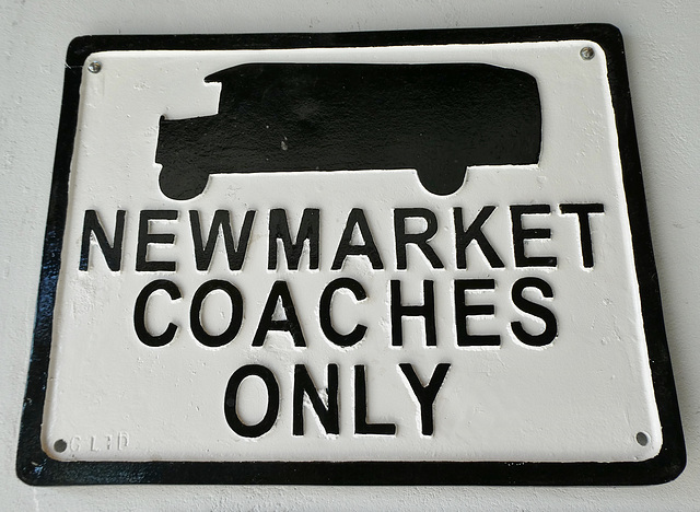 Sign on display at Lodge's Coaches museum - 24 Mar 2019 (P1000642)