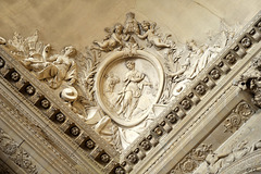 Détail des sculptures du plafond - Château de Versailles