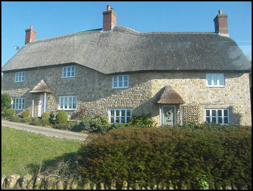 semi-detached thatch