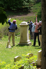 Birdwatching in the cemetery