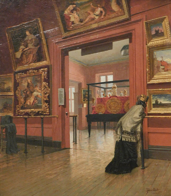 Detail of Interior View of the Metropolitan Museum of Art when on 14th Street by Waller in the Metropolitan Museum of Art, January 2022